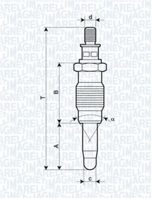 MAGNETI MARELLI Žeraviaca sviečka 062900005304 1