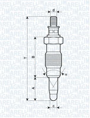 MAGNETI MARELLI Žeraviaca sviečka 062900008304 1