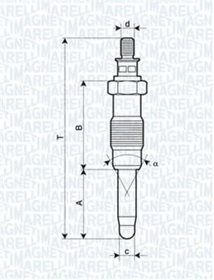 MAGNETI MARELLI Žeraviaca sviečka 062900010304 1