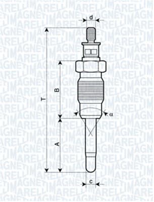 MAGNETI MARELLI Žeraviaca sviečka 062900016304 1