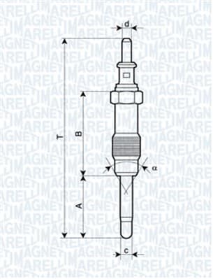 MAGNETI MARELLI Žeraviaca sviečka 062900046304 1