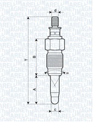 MAGNETI MARELLI Žeraviaca sviečka 062900056304 1