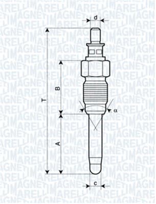 MAGNETI MARELLI Žeraviaca sviečka 062900059304 1
