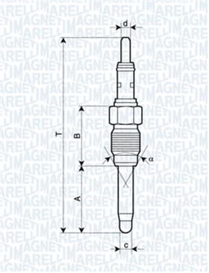 MAGNETI MARELLI Žeraviaca sviečka 062900084304 1