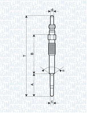 MAGNETI MARELLI Žeraviaca sviečka 062900080304 1