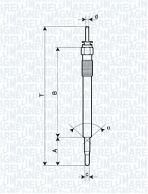 MAGNETI MARELLI Žeraviaca sviečka 062900086304 1