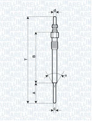 MAGNETI MARELLI Žeraviaca sviečka 062900090304 1
