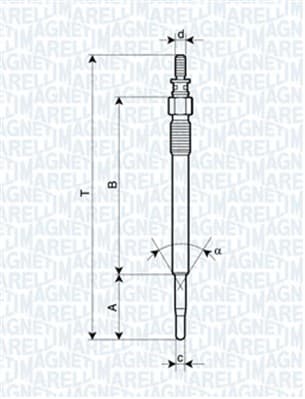 MAGNETI MARELLI Žeraviaca sviečka 062900022304 1