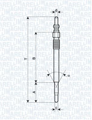 MAGNETI MARELLI Žeraviaca sviečka 062900029304 1
