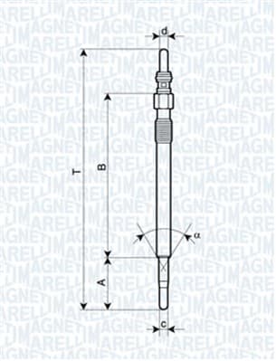 MAGNETI MARELLI Žeraviaca sviečka 062900047304 1