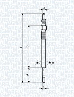 MAGNETI MARELLI Žeraviaca sviečka 062900048304 1