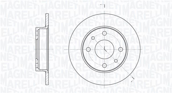 MAGNETI MARELLI Brzdový kotúč 361302040169 1
