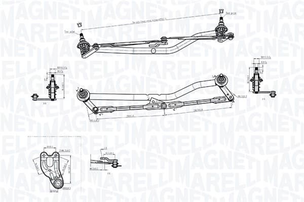 MAGNETI MARELLI Mechanizmus stieračov 085570787010 1