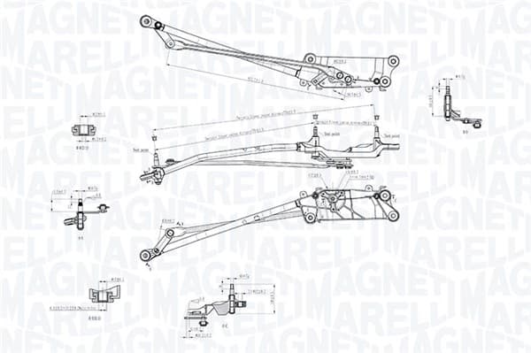 MAGNETI MARELLI Mechanizmus stieračov 085570758010 1