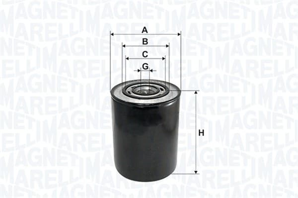 MAGNETI MARELLI Olejový filter 153071760101 1