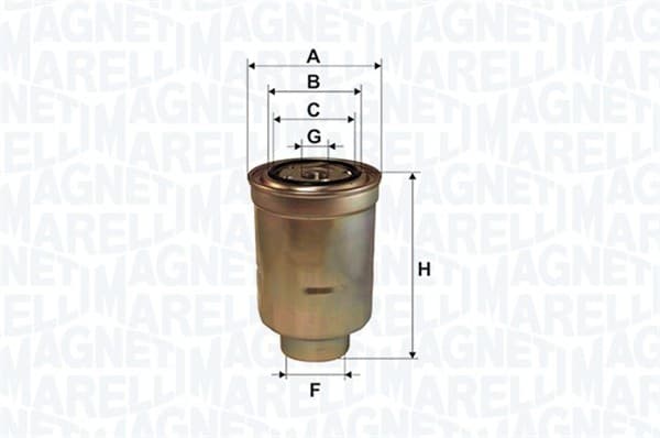 MAGNETI MARELLI Palivový filter 153071762560 1