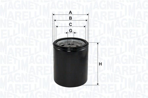 MAGNETI MARELLI Palivový filter 153071762561 1