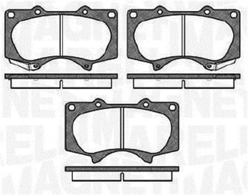 MAGNETI MARELLI Sada brzdových platničiek kotúčovej brzdy 363916060409 1