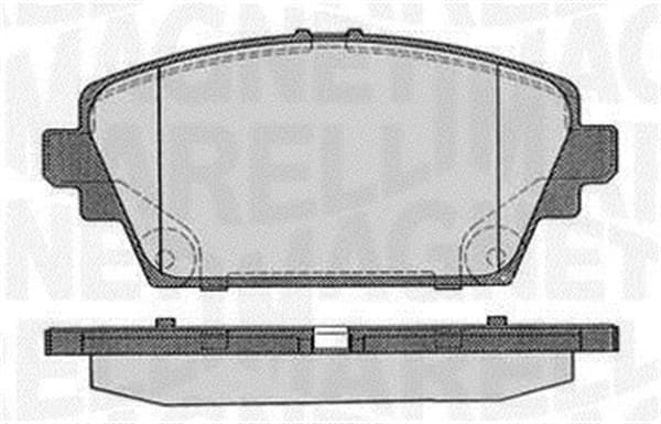 MAGNETI MARELLI Sada brzdových platničiek kotúčovej brzdy 363916060566 1