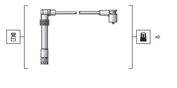 MAGNETI MARELLI Sada zapaľovacích káblov 941318111162 1