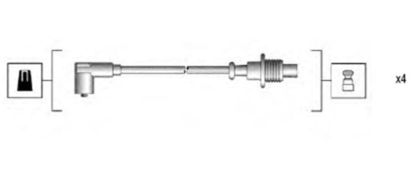MAGNETI MARELLI Sada zapaľovacích káblov 941135160703 1
