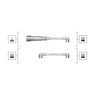 MAGNETI MARELLI Sada zapaľovacích káblov 941319170065 1