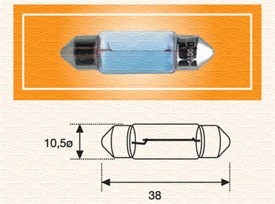 MAGNETI MARELLI Žiarovka osvetlenia poznávacej značky 009462100000 1
