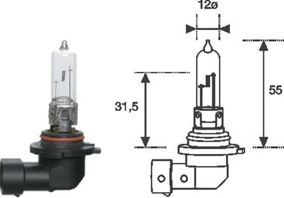 Žiarovka HB3 MAGNETI MARELLI 002577200000 002577200000 1