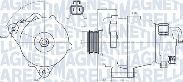 MAGNETI MARELLI Alternátor 063731708010 1