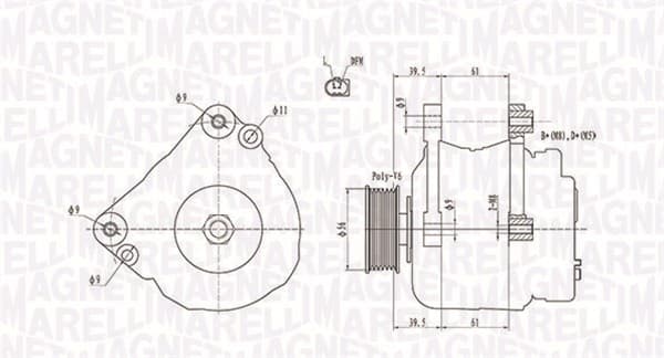 MAGNETI MARELLI Alternátor 063731818010 1
