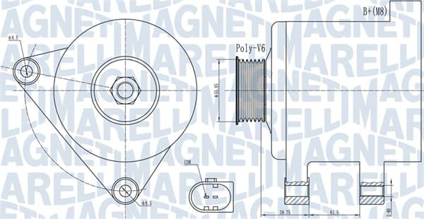 MAGNETI MARELLI Alternátor 063731910010 1