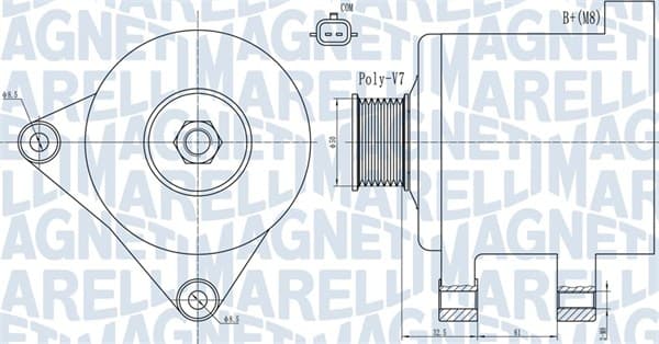 MAGNETI MARELLI Alternátor 063731918010 1