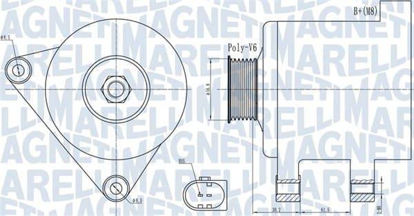 MAGNETI MARELLI Alternátor 063731937010 1
