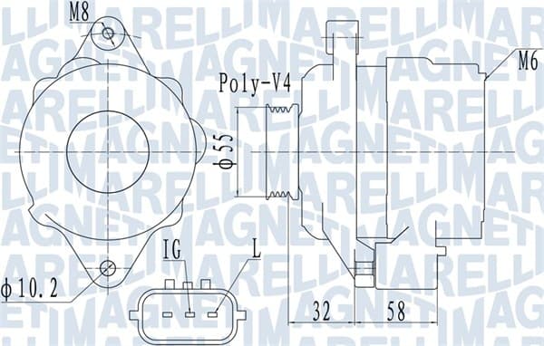 MAGNETI MARELLI Alternátor 063731943010 1