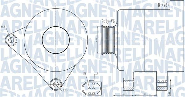 MAGNETI MARELLI Alternátor 063731986010 1