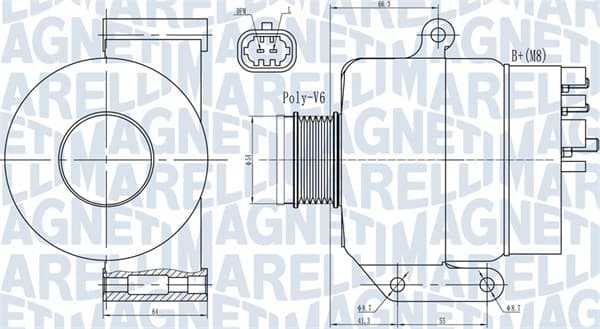 MAGNETI MARELLI Alternátor 063731987010 1