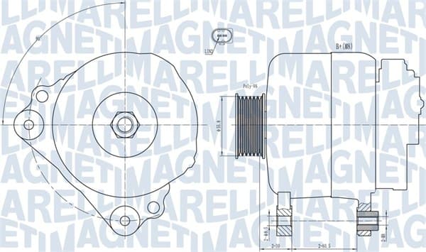 MAGNETI MARELLI Alternátor 063731992010 1