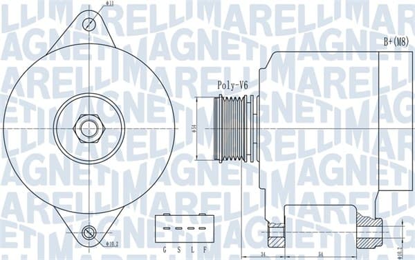 MAGNETI MARELLI Alternátor 063732013010 1