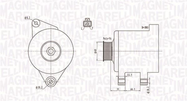 MAGNETI MARELLI Alternátor 063732017010 1
