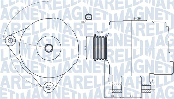 MAGNETI MARELLI Alternátor 063732033010 1