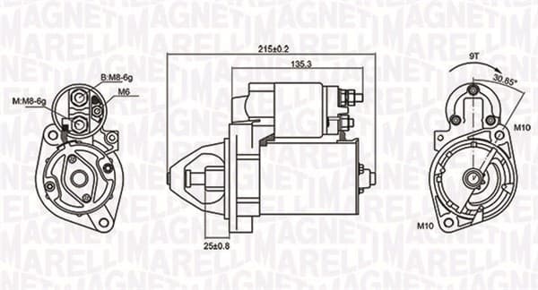 MAGNETI MARELLI Štartér 063721075010 1