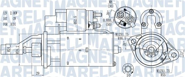 MAGNETI MARELLI Štartér 063721114010 1