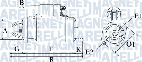 MAGNETI MARELLI Štartér 063720349010 1