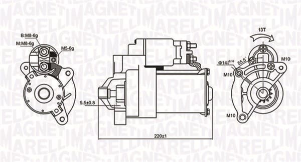 MAGNETI MARELLI Štartér 063720594010 1