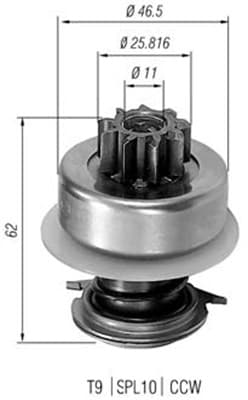 MAGNETI MARELLI Pastorok štartéra 940113020013 1