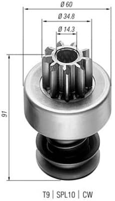 MAGNETI MARELLI Pastorok štartéra 940113020022 1