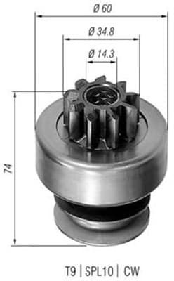 MAGNETI MARELLI Pastorok štartéra 940113020101 1