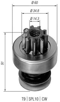 MAGNETI MARELLI Pastorok štartéra 940113020102 1