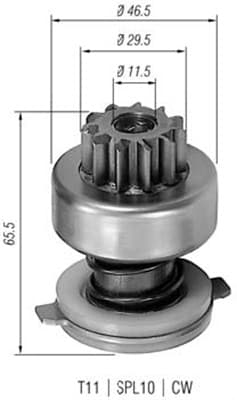 MAGNETI MARELLI Pastorok štartéra 940113020109 1
