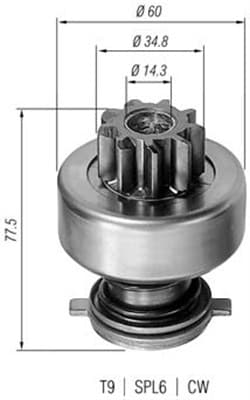 MAGNETI MARELLI Pastorok štartéra 940113020114 1